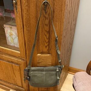 Frye Olive Leather Crossbody Bag